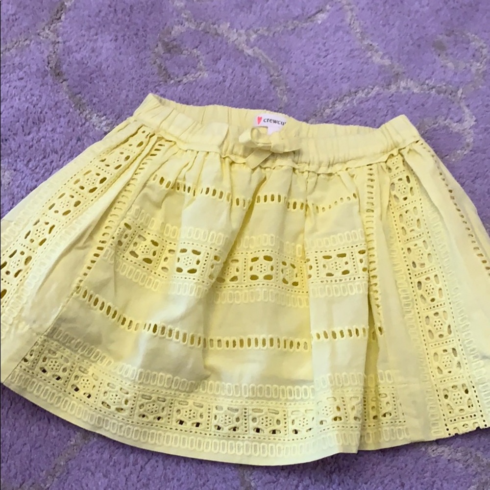 Crewcuts 2T yellow eyelet skirt. BRAND NEW.